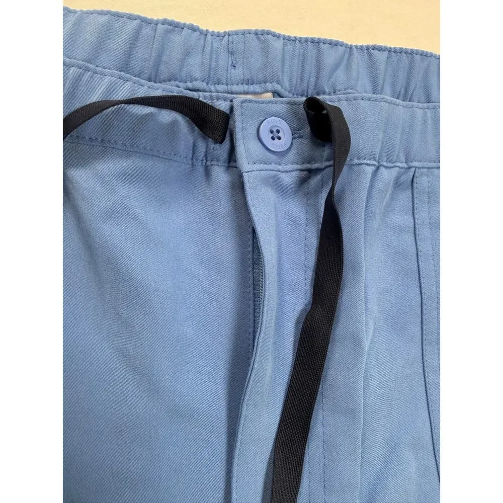 Figs Cairo Cargo Scrub Pants Light Blue Mens Size 2XL New Straight Leg